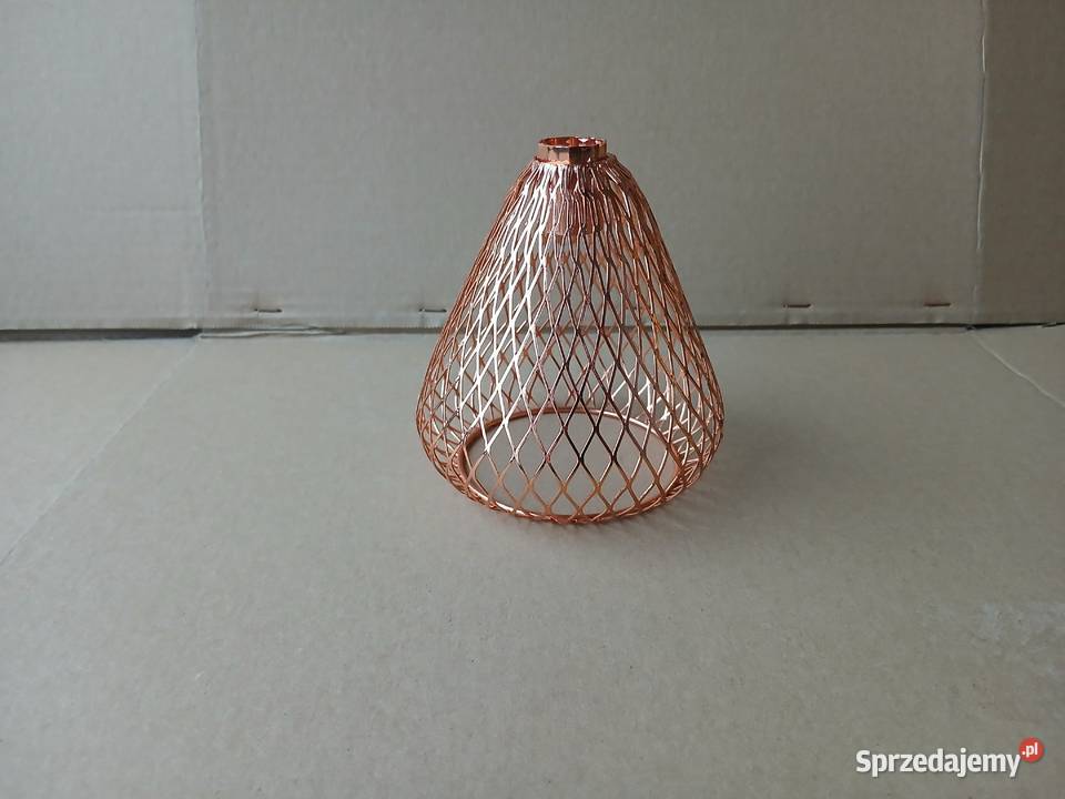 Klosz do lampy metalowy koszyczek na oprawkę G9 Warszawa sprzedam