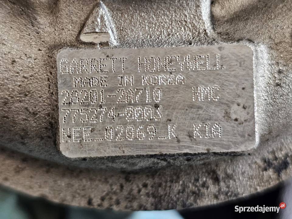 Hyundai i30 16 CRDI D4FB 90 11r turbosprężarka