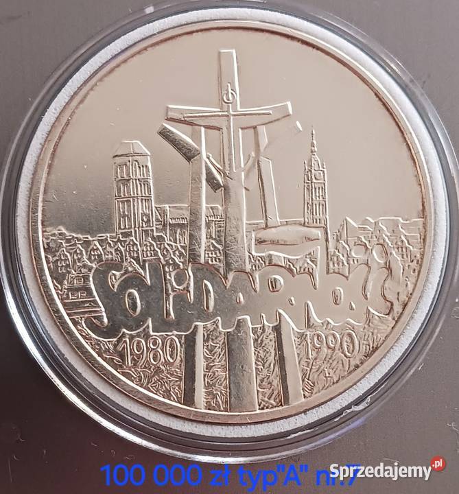 100 000 Solidarność 1990 r Typ A 7 Konin