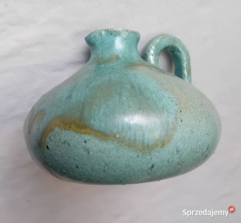 Ceramiczny świecznik ceramika artystyczna 1986 r Koźminek