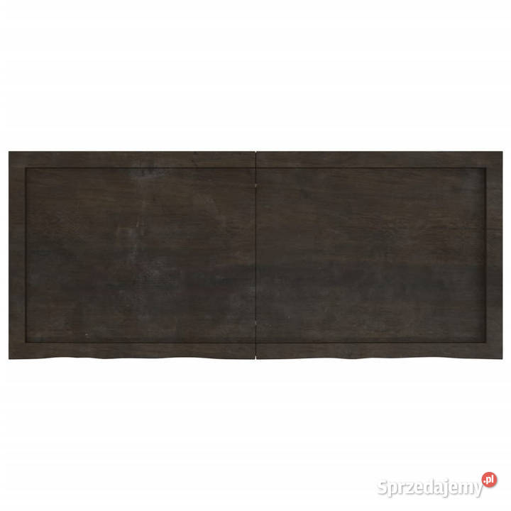Półka ciemnobrązowa 120x50x24 wykończone drewno mazowieckie