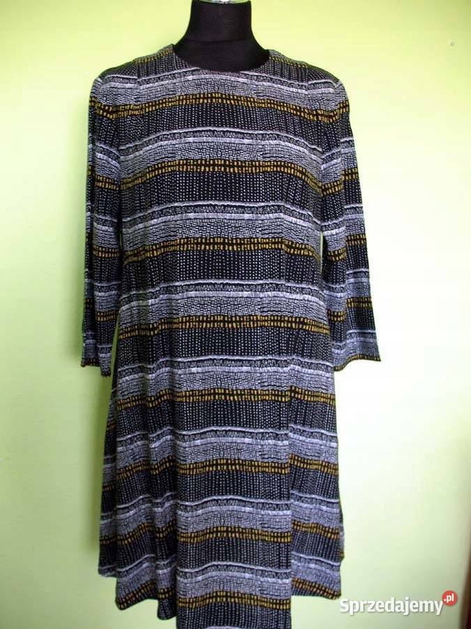 Sukienka wiskoza lekka 44 2XL biust 104 HM Siedlce sprzedam