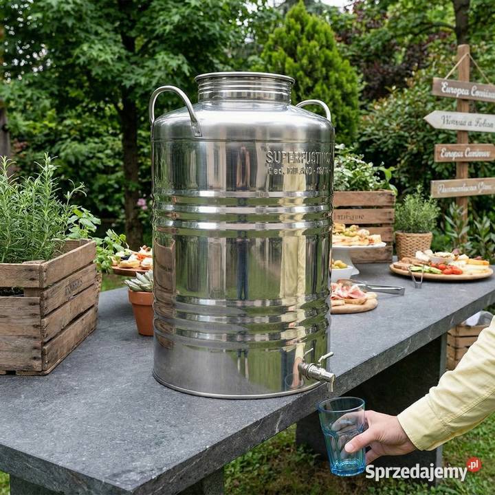 Beczka bańka nierdzewna inox 50L pojemnik na Gastronomia śląskie Siemianowice Śląskie