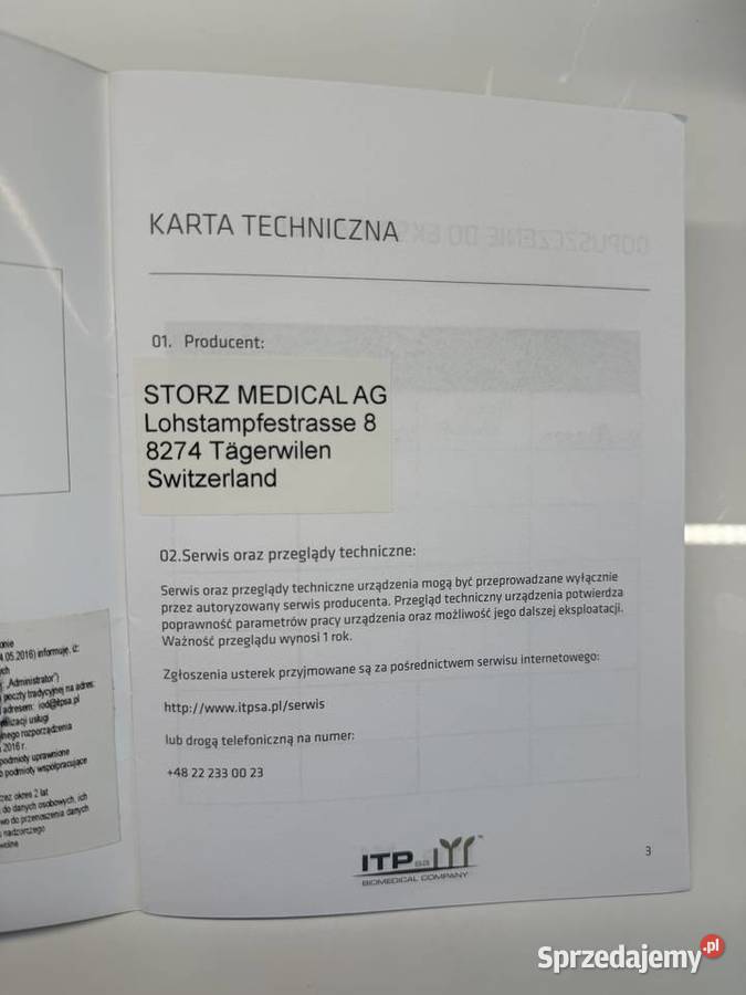 Sprzedam falę uderzeniową Storz Medical dolnośląskie