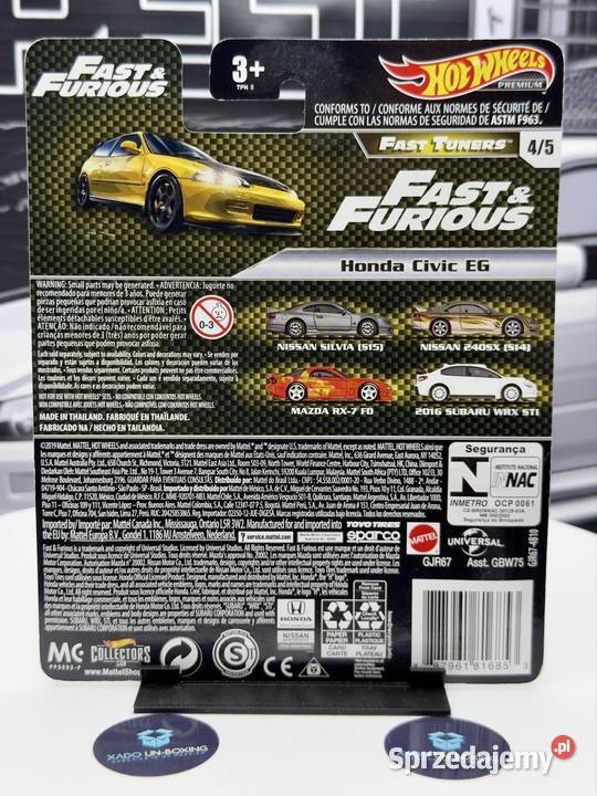 Hot Wheels FF Honda Civic EG BOX 5 Wrocław sprzedam