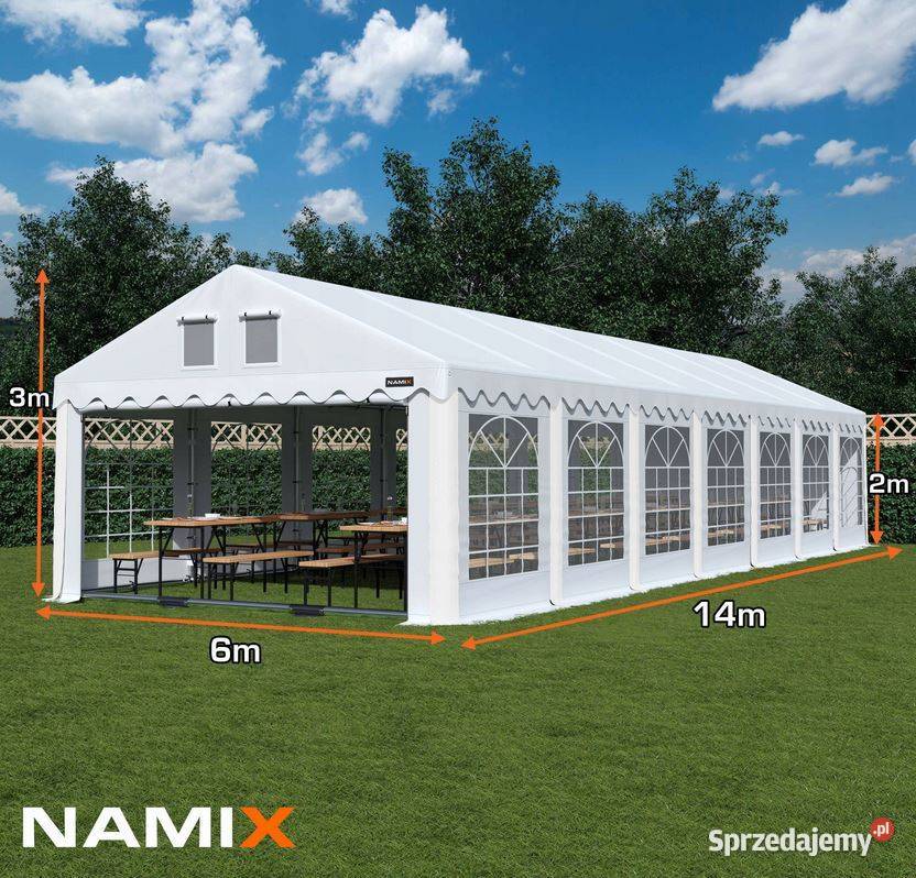 Namiot ROYAL 6x14 ogrodowy imprezowy garaż mazowieckie