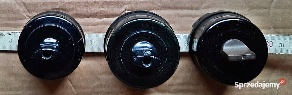 Wyłączni przełącznik ceramiczny przedwojenny Ostrów Wielkopolski