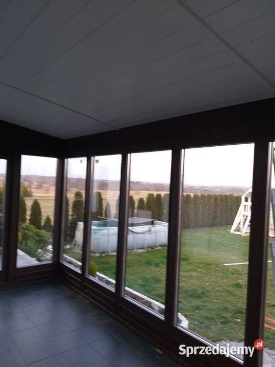 Ogród zimowy oranżeria zabudowa tarasu HIT Skoczów