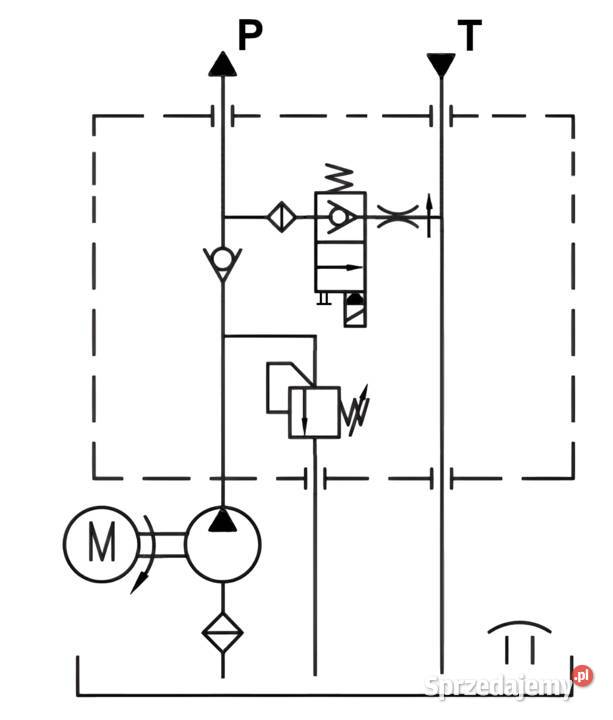 ZASILACZ AGREGAT HYDR 380V 22kW 323 4L Zawór Solec Kujawski
