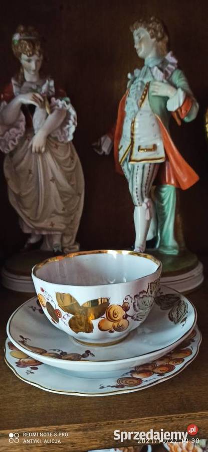 Filiżanka z talerzykiem deserowym Łomonosow Gdańsk