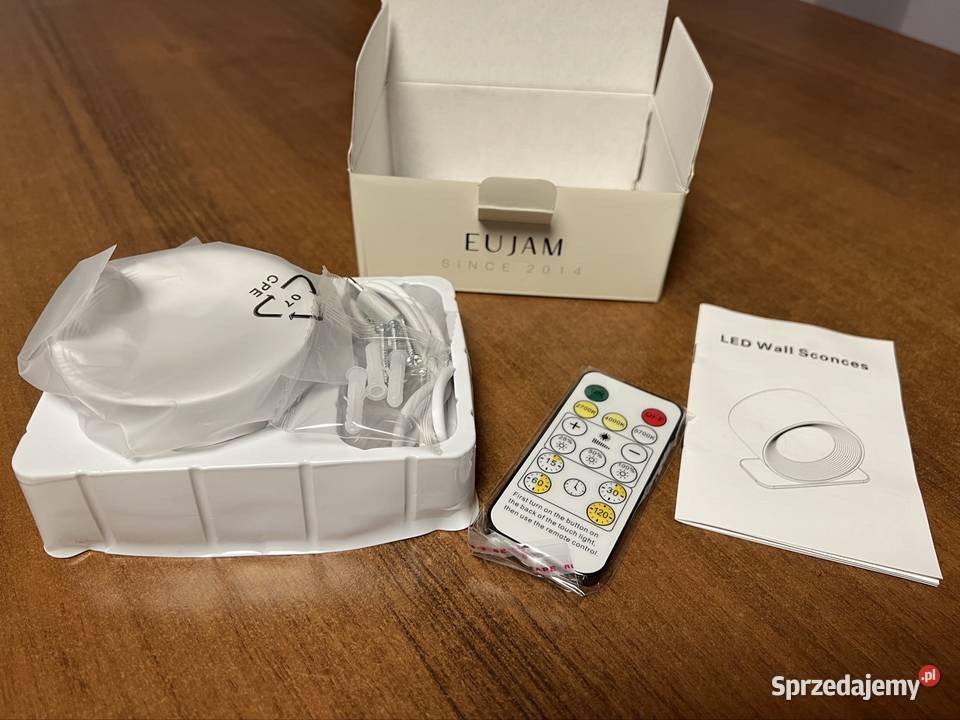 Nowa biała lampa ścienna led z pilotem dolnośląskie Kuklice