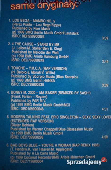 Modern Talking Bad Boys Blue Boney M CD Chełmno sprzedam