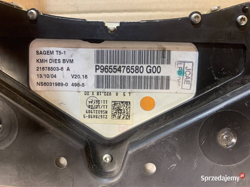 Licznik zegary 9655476580 peugeot 307 hdi Szczecin