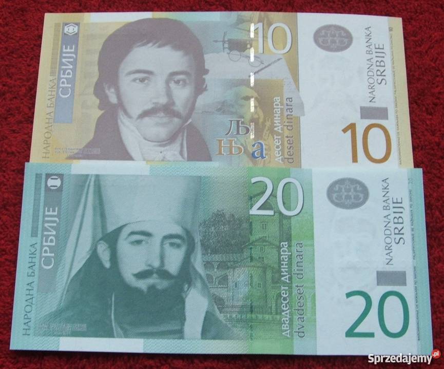 SERBIA Kolekcjonerskie Banknoty Zestaw 2 sztuki Katowice sprzedam