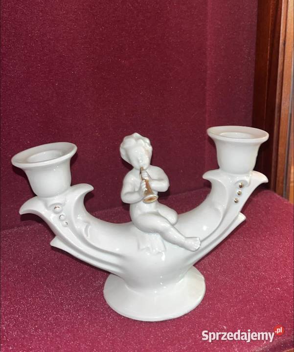 Świecznik z Putto grający na złotym flecie Syg Gdańsk