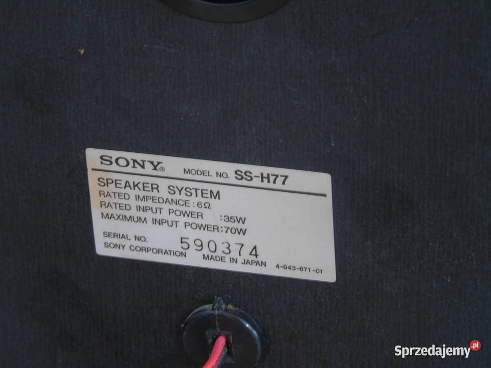 Kolumny Sony sprawne świetne stereo WYSYŁKA Jasło