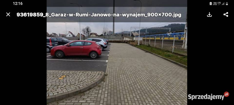 Rumia Janowo garaż do wynajecia