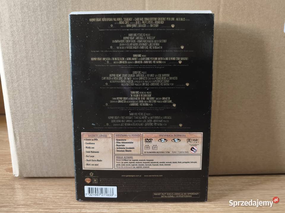 Humphrey Bogart kolekcja 6 filmów DVD Filmy śląskie Szczyrk
