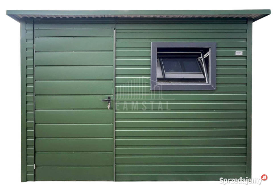 Schowek Domek ogrodowy 3x2 m drzwi okno dach Turek