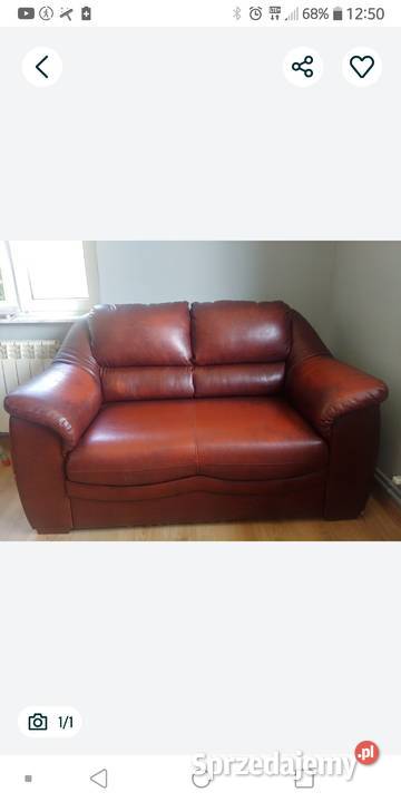 Kanapa sofa skóra naturalna Mońki