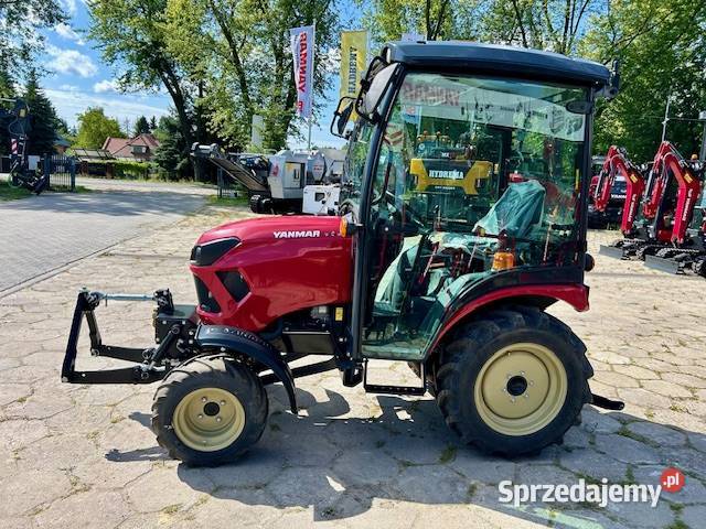Ciągnik YANMAR SA424 26 4x4 DEMO Kabina TUZ Pług Łódź