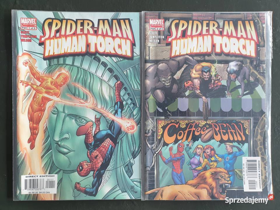 SpiderMan Human Torch Fairy Tales 6 komiksów Gdynia