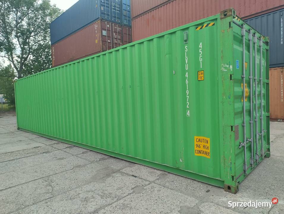 Kontener morski 40 HC 12 metrowy Pewny kontener Warka