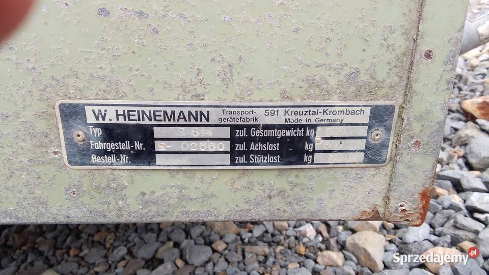 Przyczepka W Heinemann Sokołów Małopolski