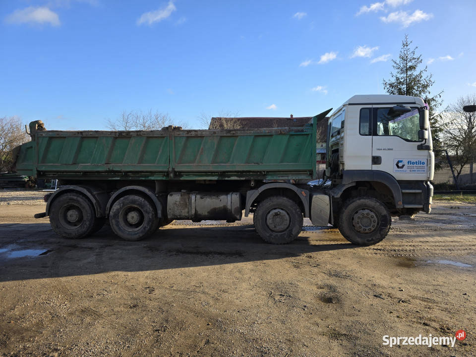 Wywrotka MAN TGA 41360 8x4 hydroburta Rogalik