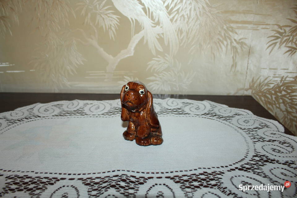 Piesek Porcelit Ceramika PRL Chorzów