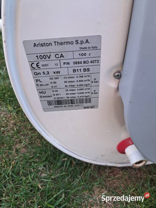 Boiler podgrzewacz gazowy wody małopolskie Nowy Sącz