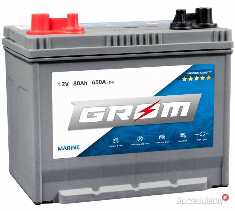 Akumulator GROM MARINE 80Ah 650A M31DC Wałbrzych sprzedam