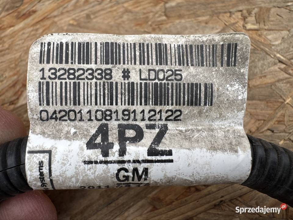 Wiązka instalacja pdc zderzaka opel Astra j 4 IV Motoryzacja sprzedam
