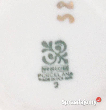 prl mlecznik z zielonym paskiem porcelanowy Szczecin