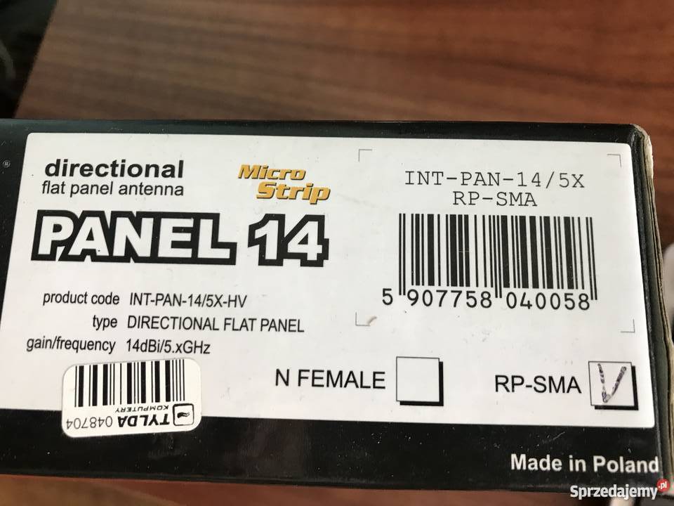 Antena panelowa kierunkowa Interline Zielona Góra
