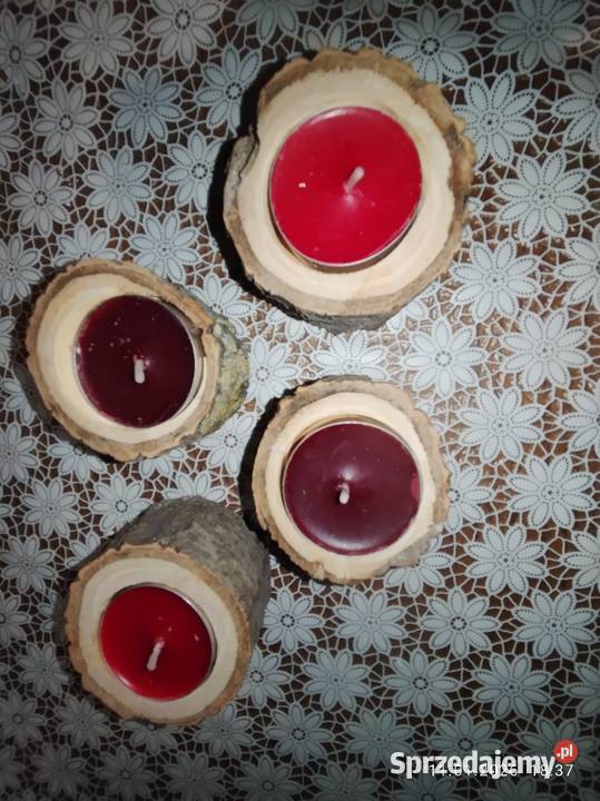 Świecznik drewniany Szubin