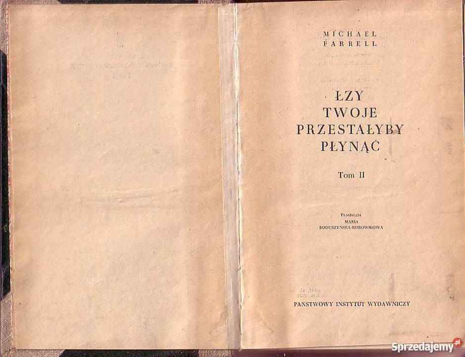 0409 ŁZY TWOJE PRZESTAŁYBY PŁYNĄĆ 2 TOMY MICHAEL Czyrna
