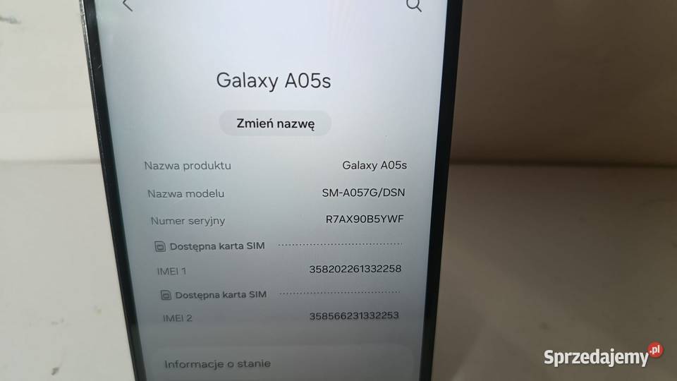 Smartfon SAMSUNG Galaxy A05s 464GB śląskie