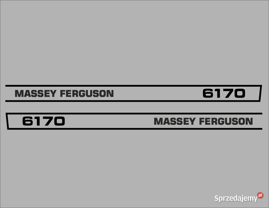 Naklejki Massey Ferguson 6170 zamienniki Świecie