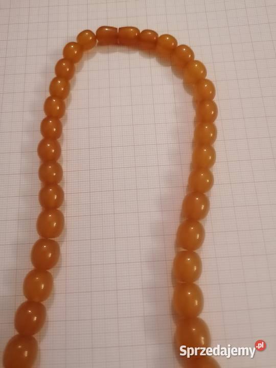 Naszyjnik bursztyn oliwki 68gr Białystok