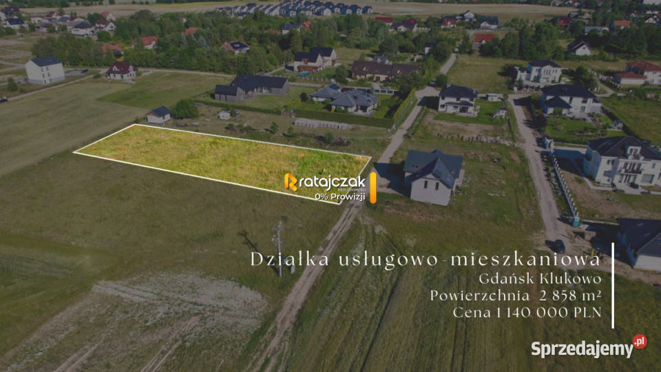 Do sprzedaży działka Gdańsk 2858m2