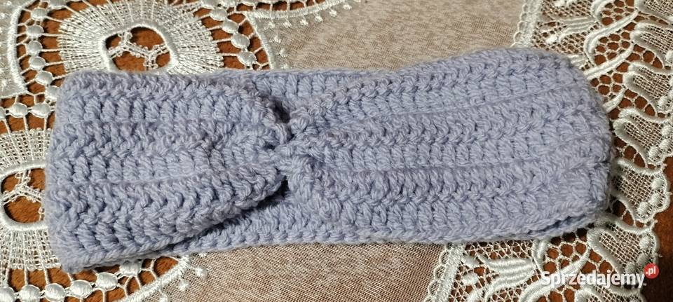 Ręcznie robiona opaska na głowę ciepła śląskie Częstochowa