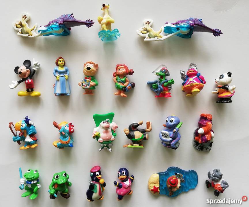 Figurki z Kinder jajek 62 sztuki sprzedam