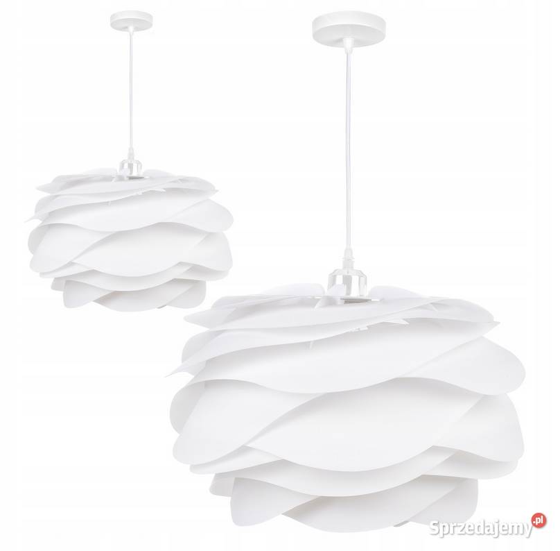 Lampa sufitowa wisząca żyrandol Biała RÓŻA Lampy wiszące Choroszcz