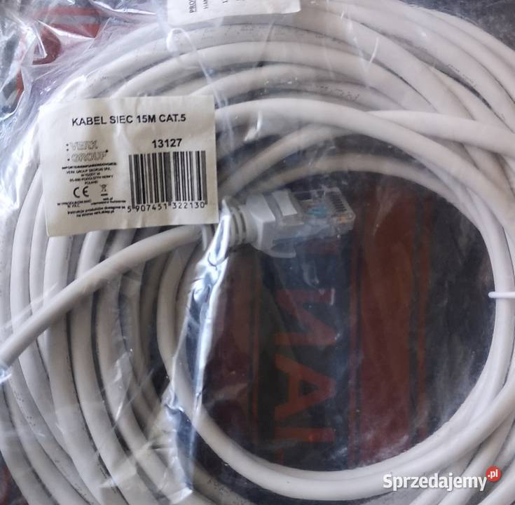 Kabel LAN Ethernet 15 m podkarpackie Jasło