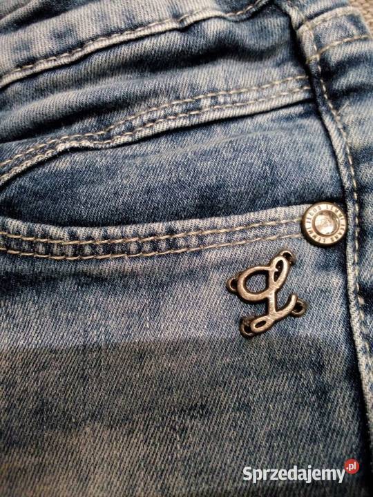 Dżinsy dziewczęce rybaczki 10 lat+ śląskie