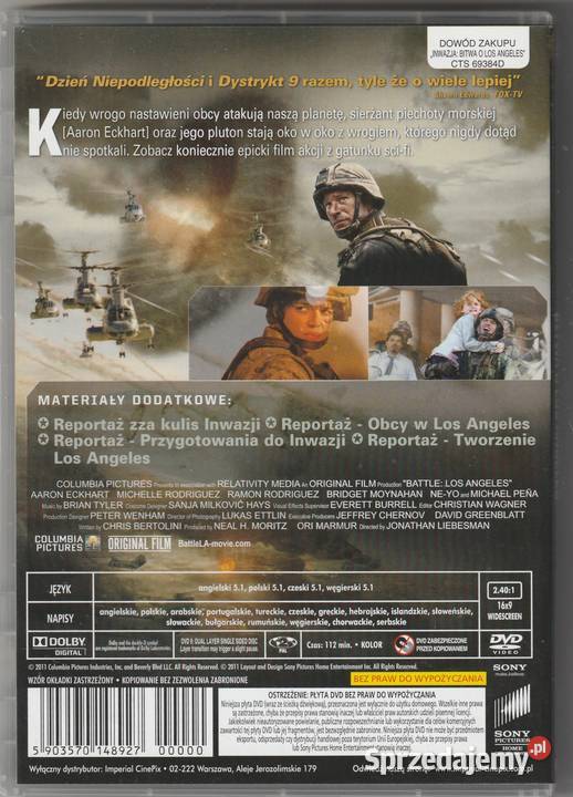 Inwazja Bitwa o Los Angeles Joe Chrest DVD Pruszków