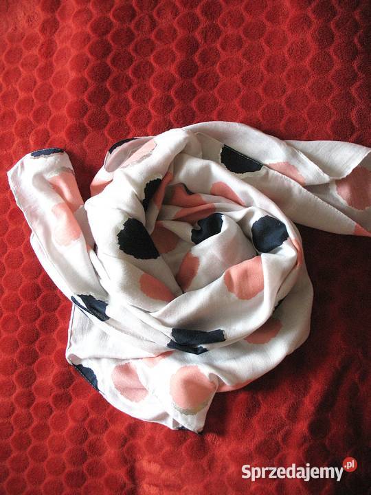 Szal z wiskozy Duży Grochy 85 x 178 Pozostałe Siedlce