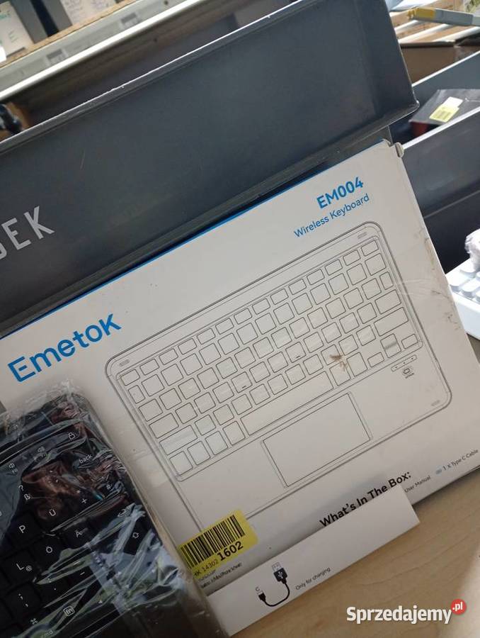 Klawiatura Bluetooth Emetok EM004 z Touchpadem mazowieckie Przysucha