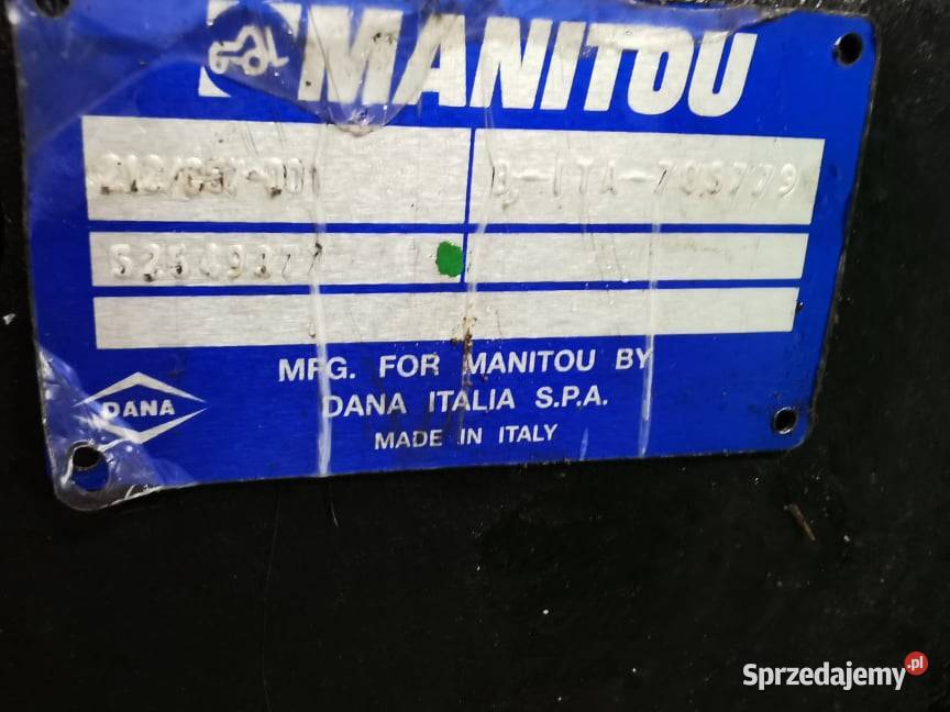 Manitou MLT 635 Środek mostu 11X35 Spicer tył Wilkowo sprzedam